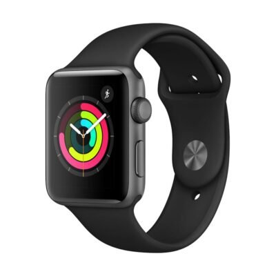 Apple Watch Series 3 GPS 42mm – Space Grey Aluminum, Sport Band (MTF32LL/A)